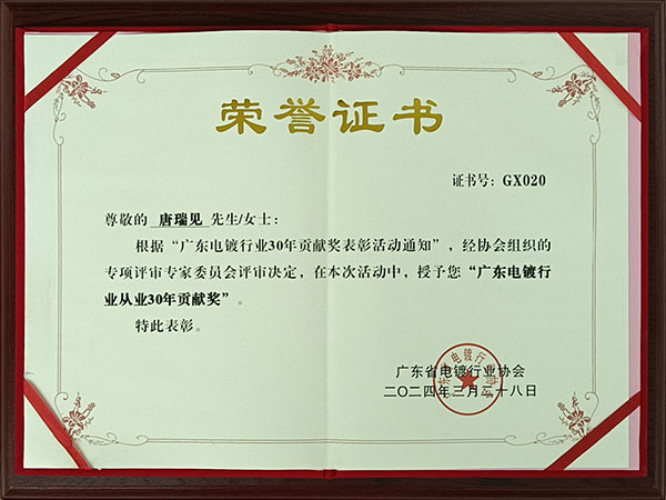 广东电镀行业从业30...